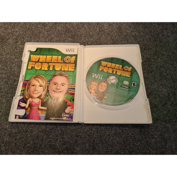 Wii Wheel of Fortune (Nintendo Wii, 2010) Complete w/ Manual CIB Tested - Picture 3 of 4